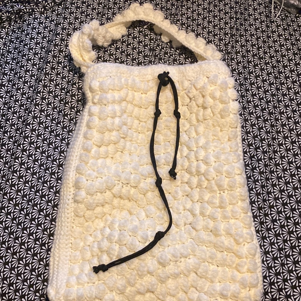 Bohemian knitted bag
